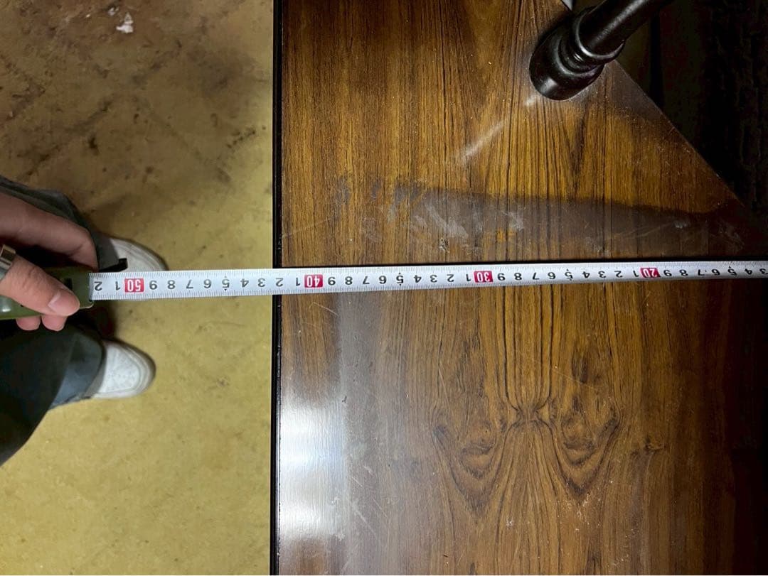 レトロ木製キャビネット ガラス扉付き