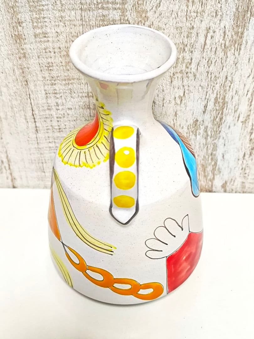 デシモーネ 陶器 花瓶 水差し 2つ イタリア シチリア ヴィンテージ アート