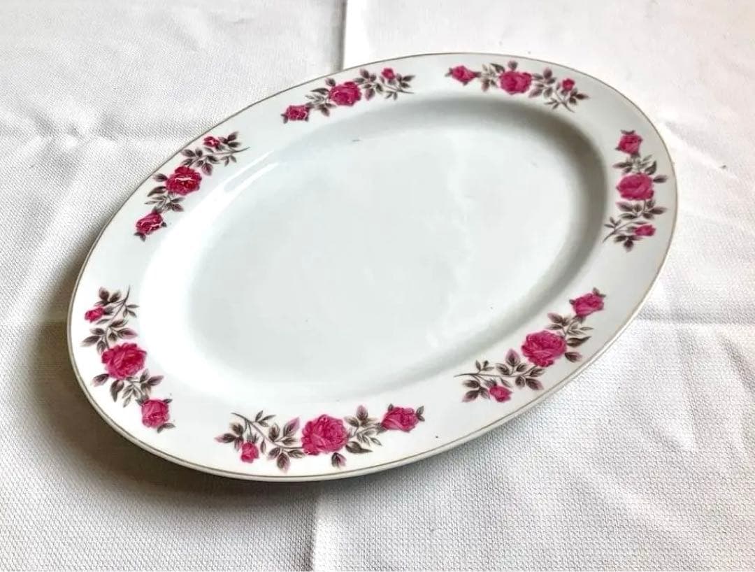 ✅アンティーク✅オーバルプレート（楕円形）イギリスorフランス