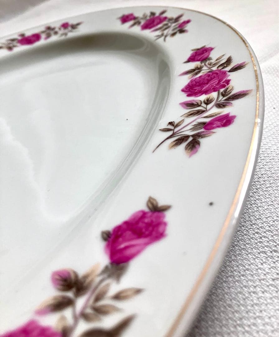 ✅アンティーク✅オーバルプレート（楕円形）イギリスorフランス