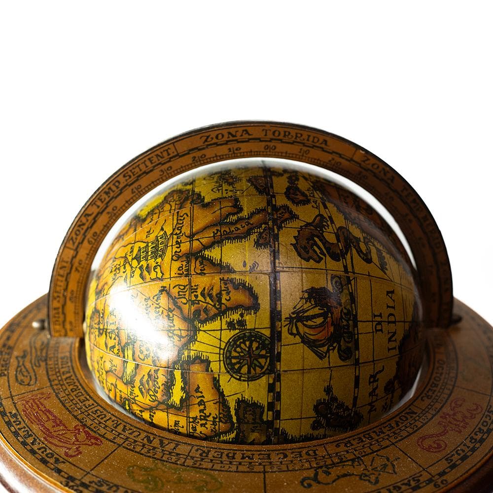 イタリア製 古地図 地球儀 天球儀 渾天儀 黄道十二宮