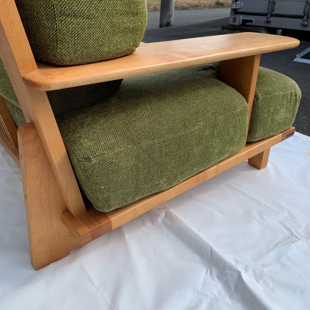 朝日木材　BOSCO ニヤトー材 2人掛けソファー