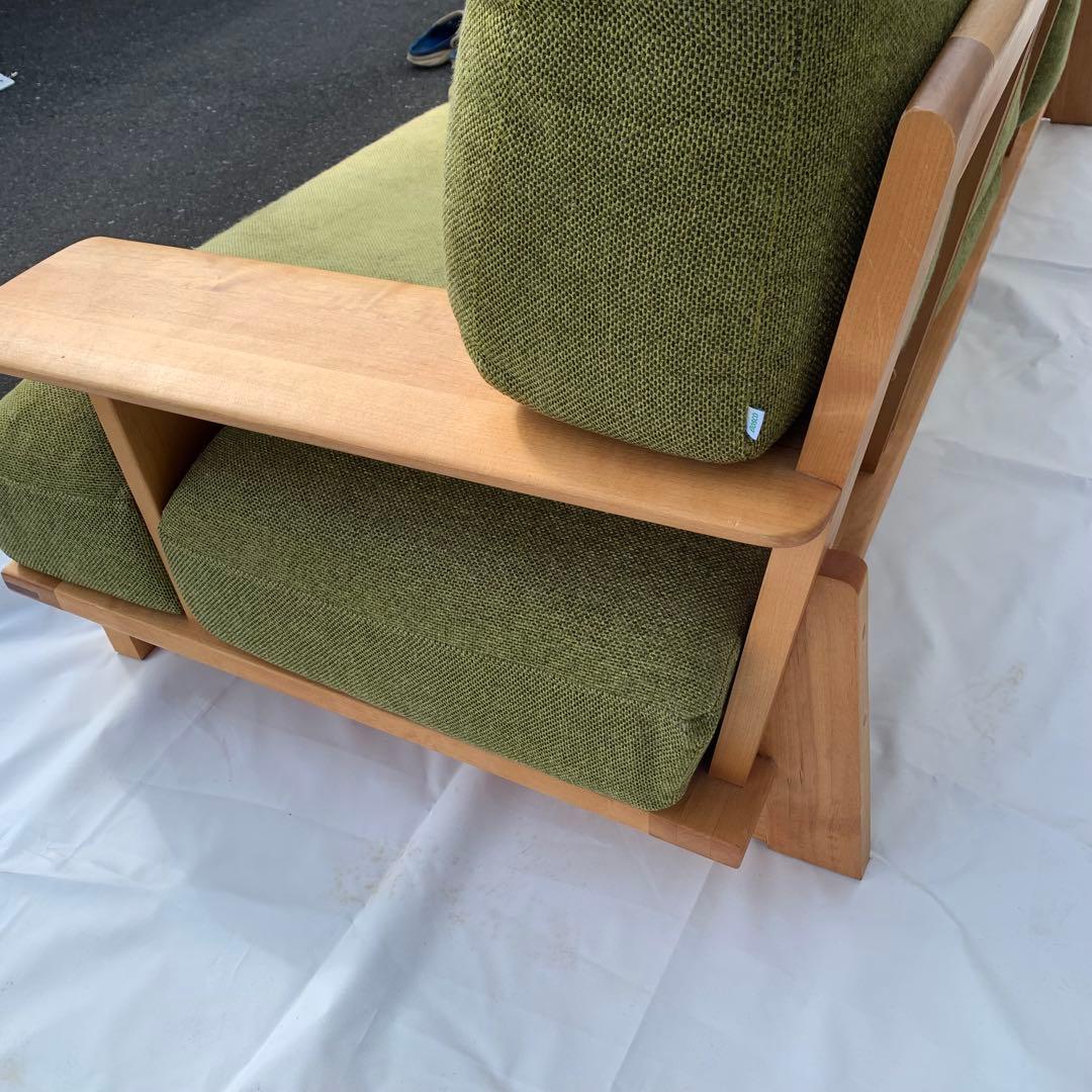 朝日木材　BOSCO ニヤトー材 2人掛けソファー