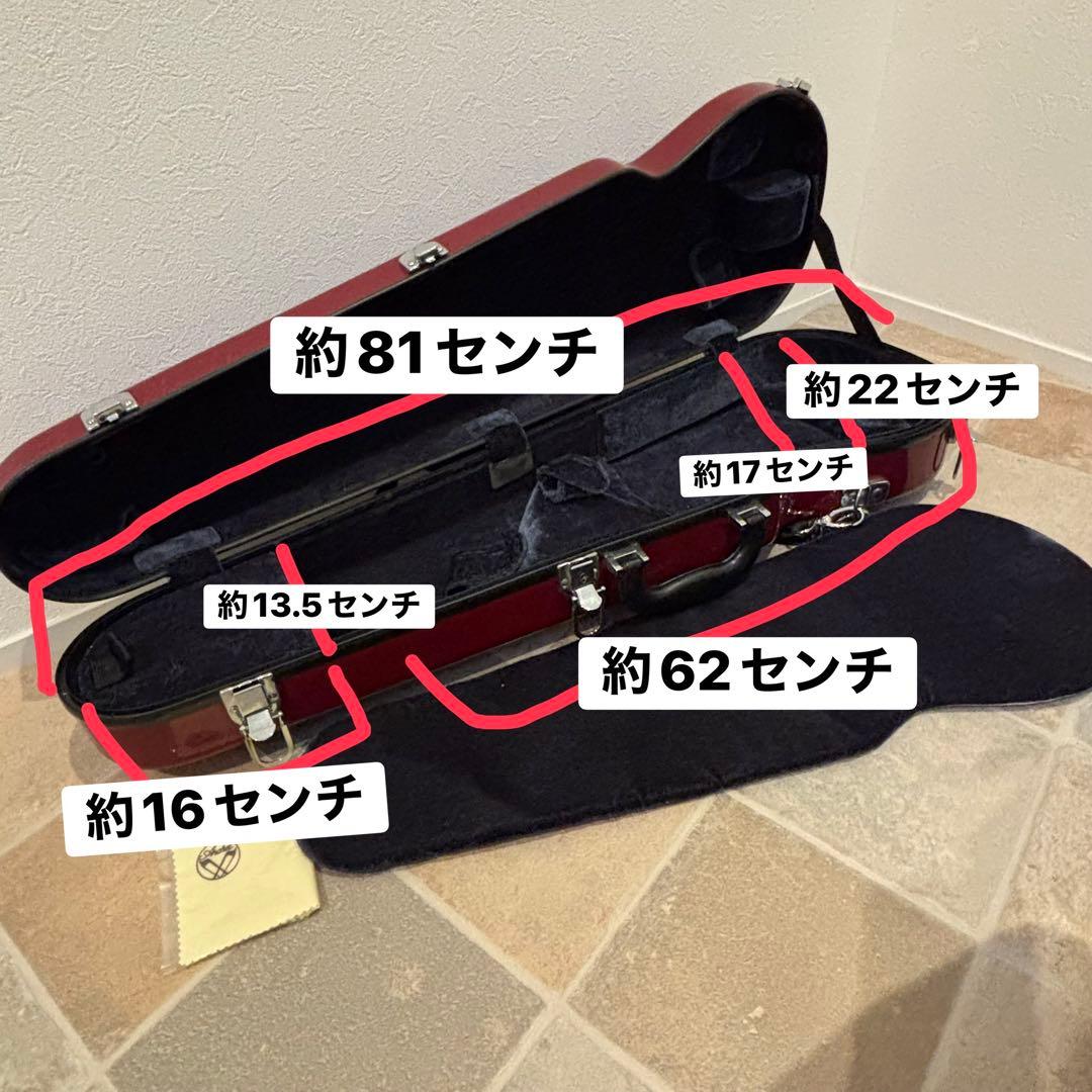 ワインレッド　バイオリンケース ハードケース