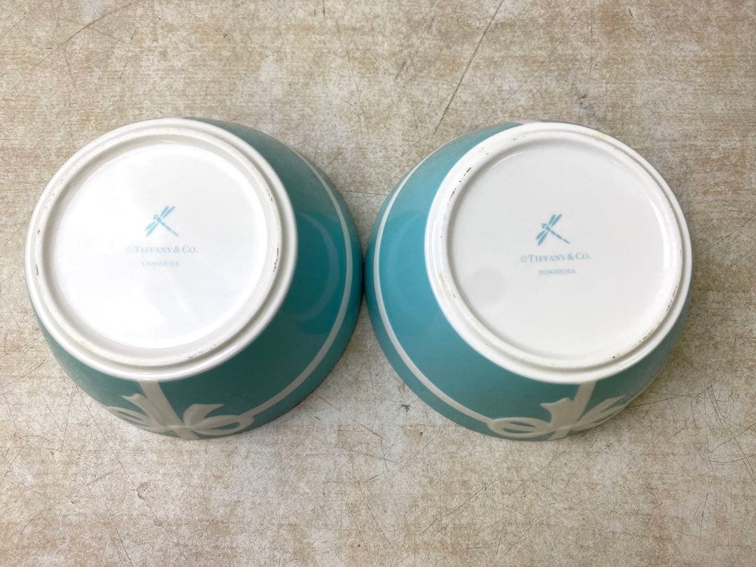 ●美品●TIFFANY&Co.ティファニーブルーボックス ボウル2個セット 箱有