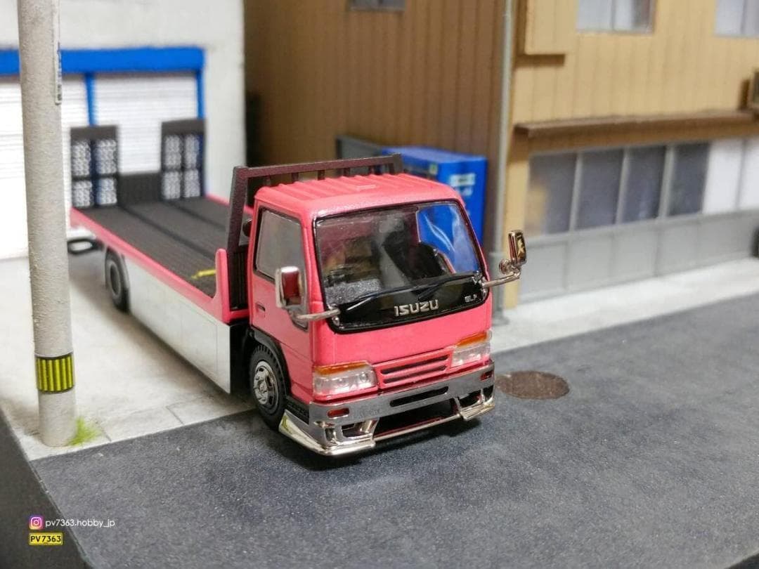 YES x PEAKO 1/64 いすゞ エルフ カスタム 積載車