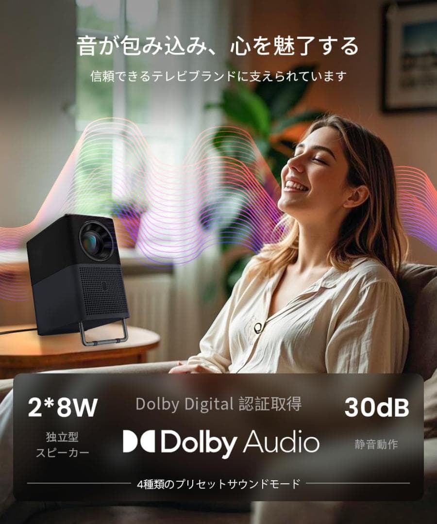 TCL プロジェクター A1s 600ISOフルHD1080P解像度