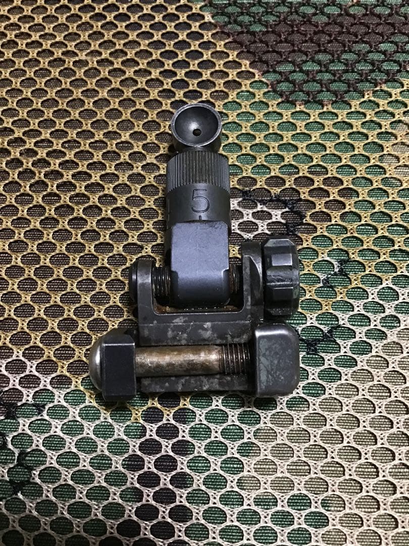 米軍放出品実物KACナイツマイクロフリップリアサイト中古品1