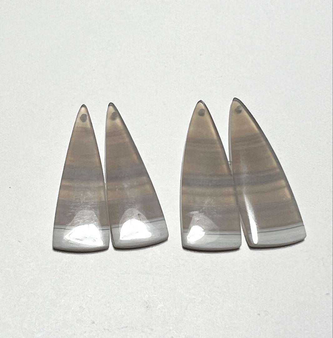 アイリスアゲート　数種類　14kgfピアス