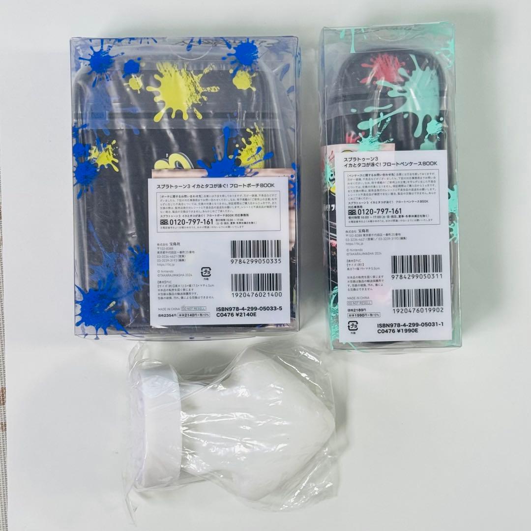 【未使用】スプラトゥーン3 のグローブポーチ＆イカフィギュア、ペンケースのセット