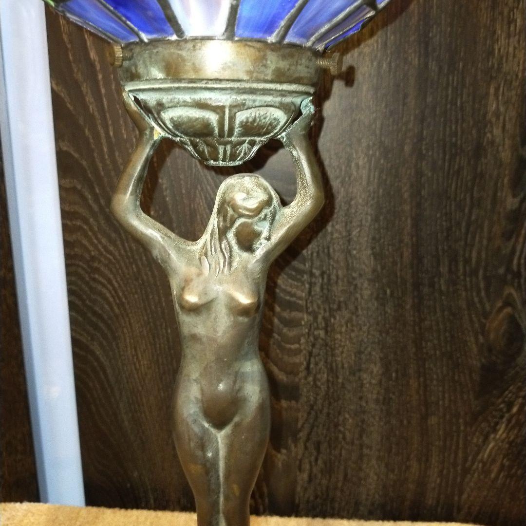 524 ステンドグラス球体ランプ