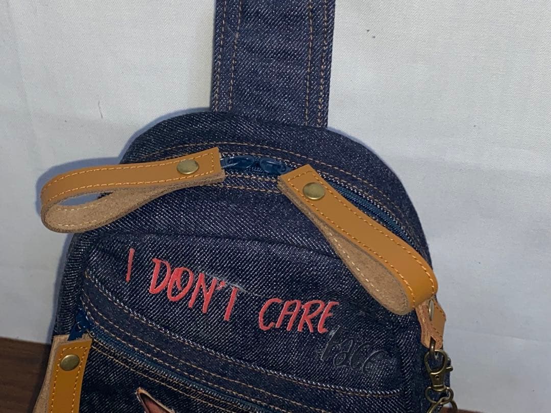 男女兼用☆岡山デニム☆トラネコ♪Sサイズ☆リュックorワンショルダーバッグ