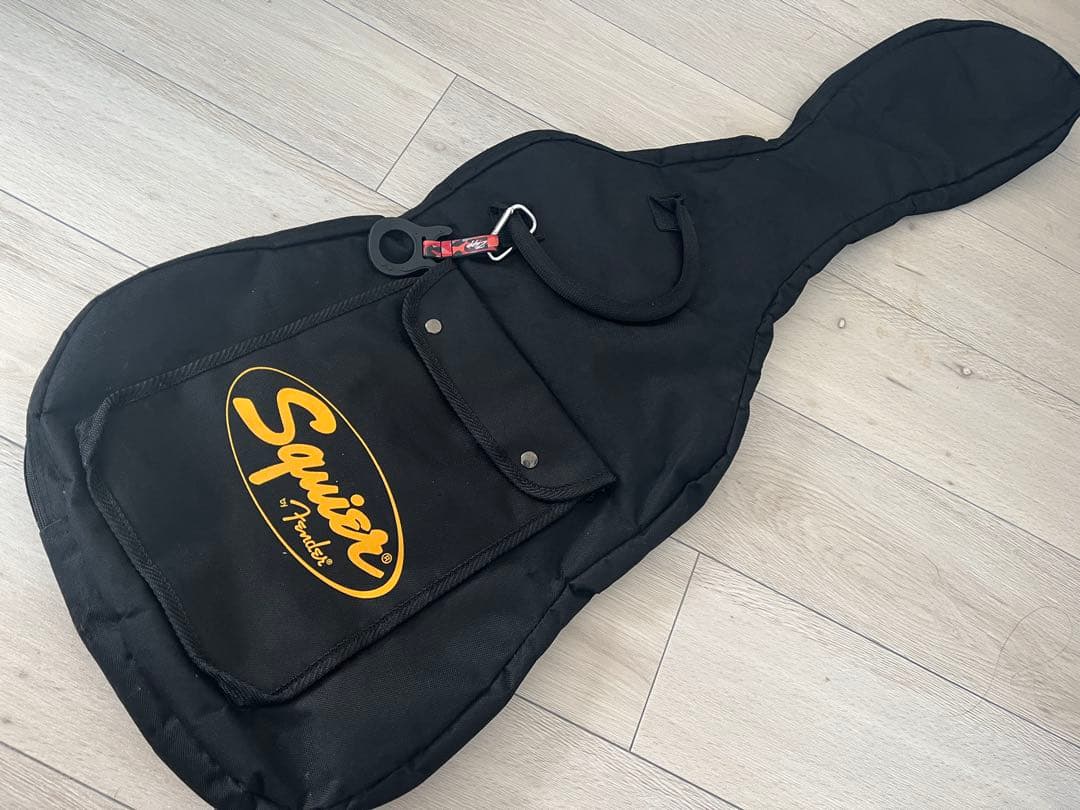 Squier Bullet strat ブラック　ジャンクボディ美品・ケース付