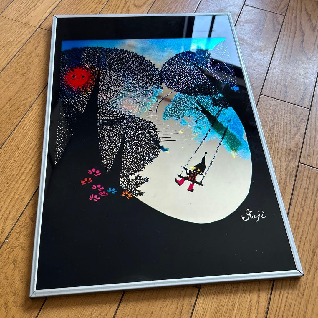 ◾️藤城清治◾️貴重◾️鏡に映る◾️インテリア◾️絵画◾️切り絵◾️影絵◾️額絵◾️最後の1点◾️美