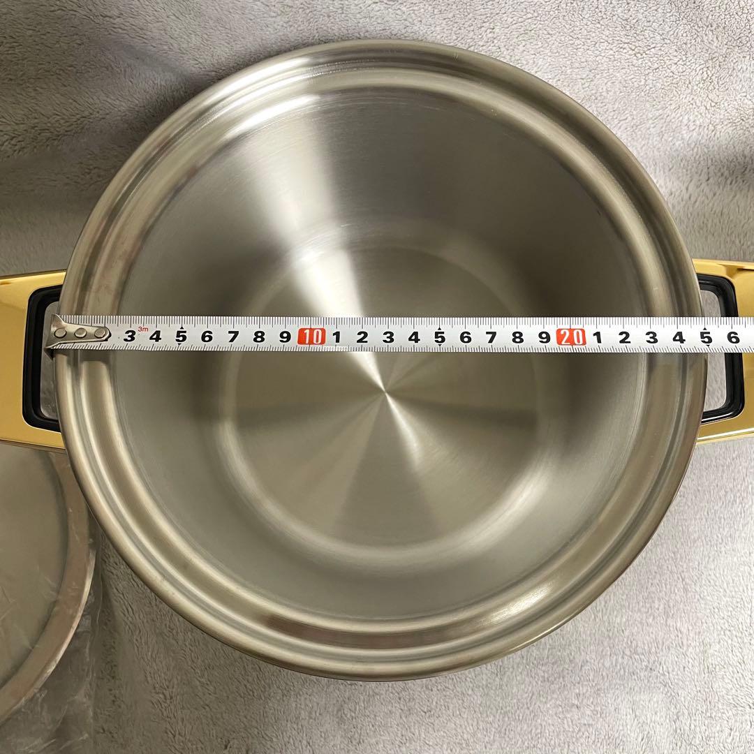 未使用♪ タッパーウェア レインボークッカー　両手鍋 寸胴鍋 21cm