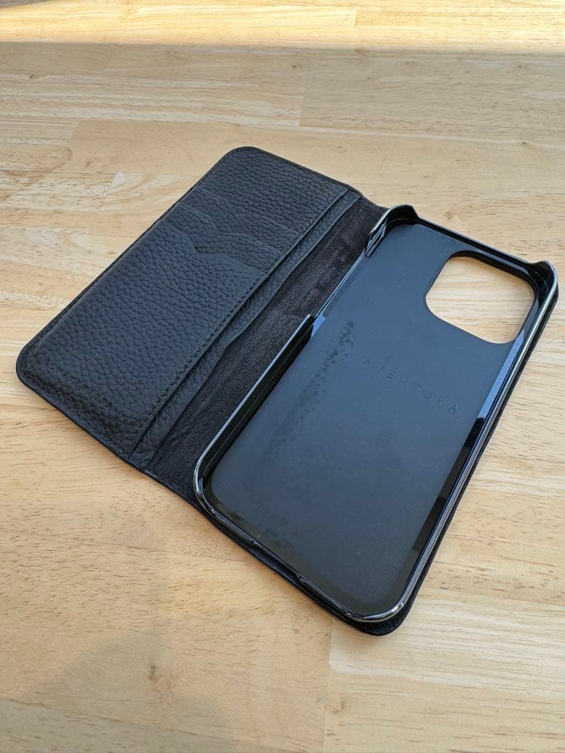 ボナベンチュラ　フォリオダイアリーケース　iphone13pro ブラック