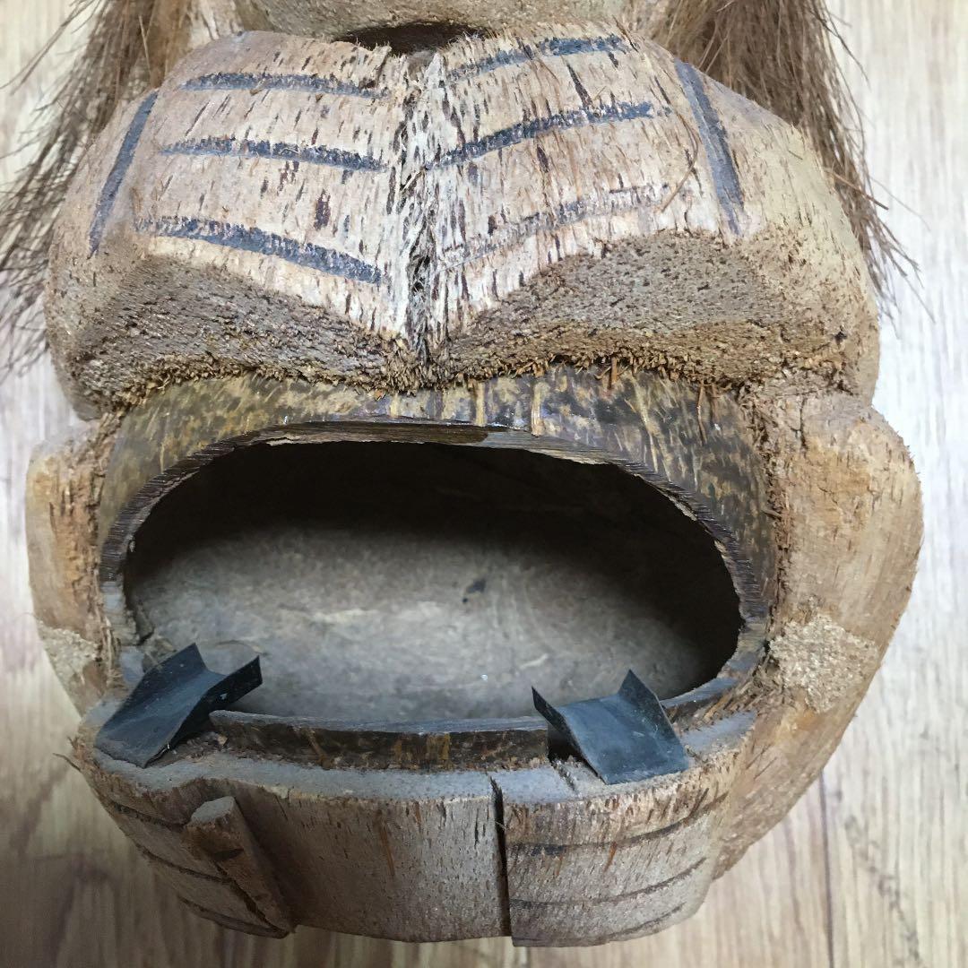 ★★0986 ヤシの実 人形 猿 サル　灰皿 物入れ