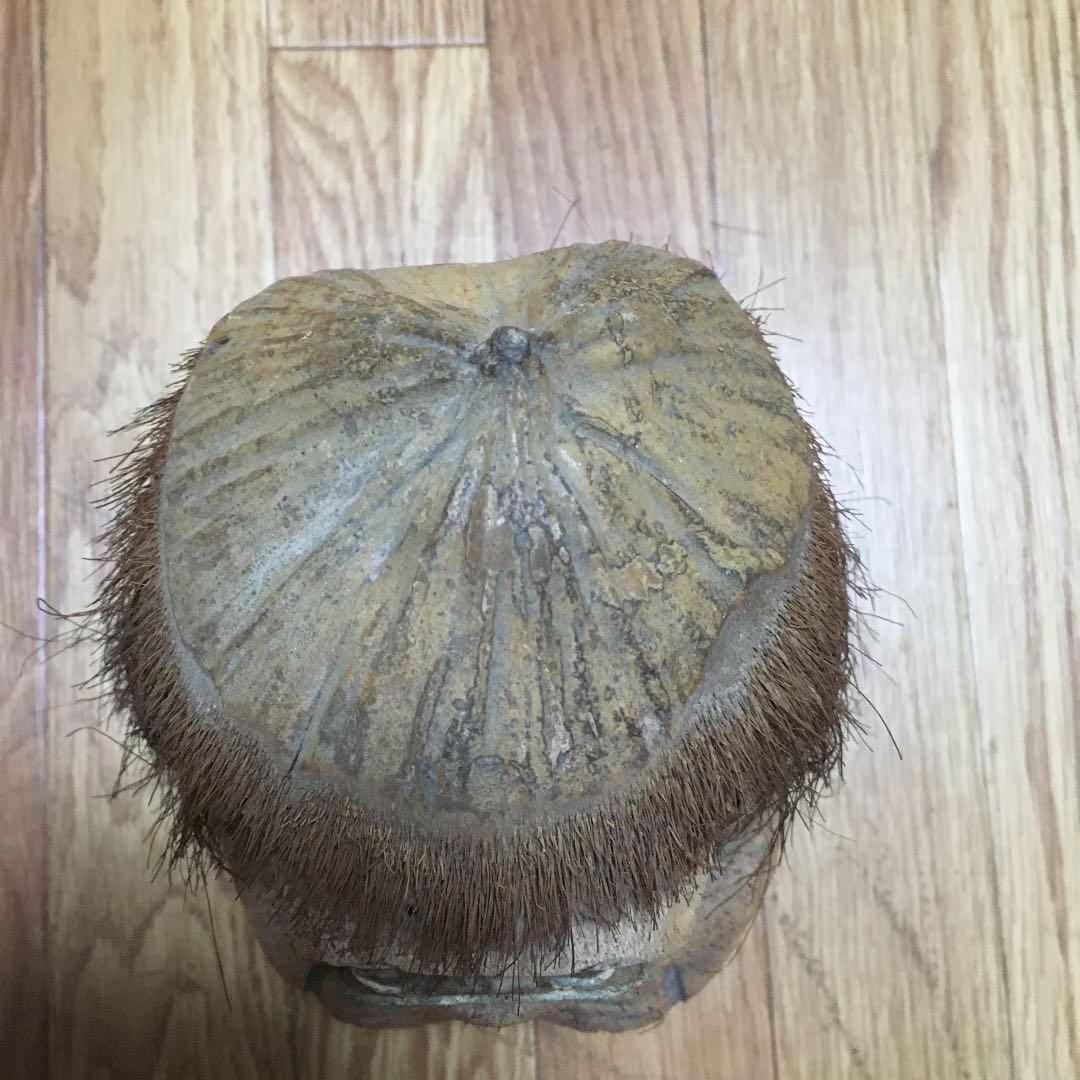 ★★0986 ヤシの実 人形 猿 サル　灰皿 物入れ