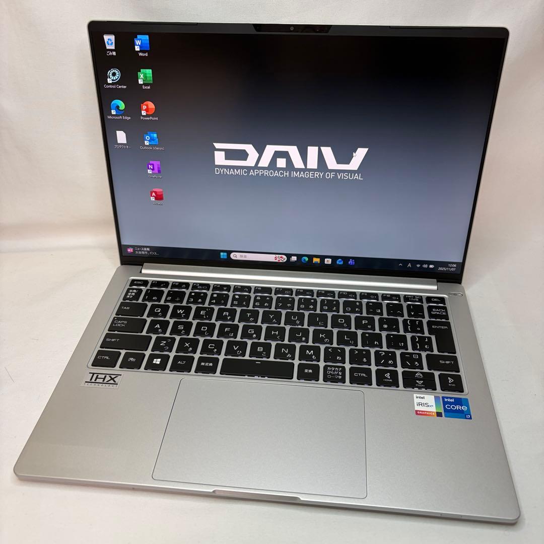 美品 DAIV 4P 11世代 i7 32GB 512GB WUXGA オフィス
