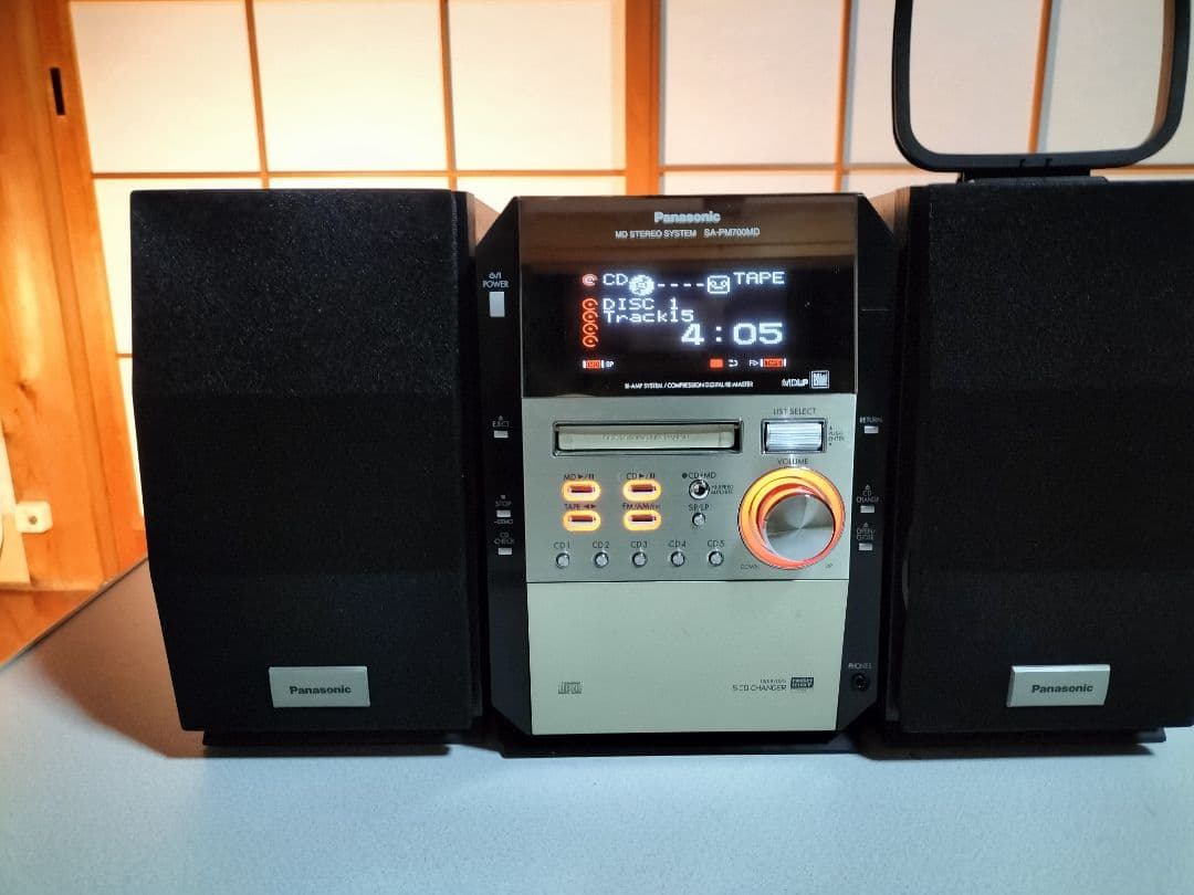 panasonicミニコンポ SA-PM700MD リモコン取扱い説明書付き