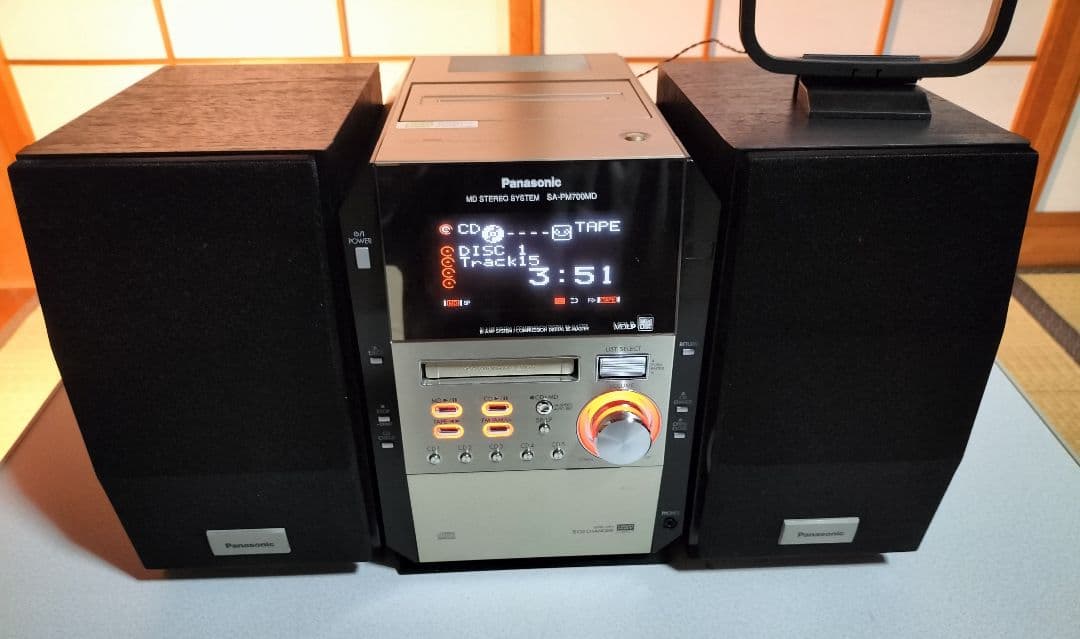 panasonicミニコンポ SA-PM700MD リモコン取扱い説明書付き