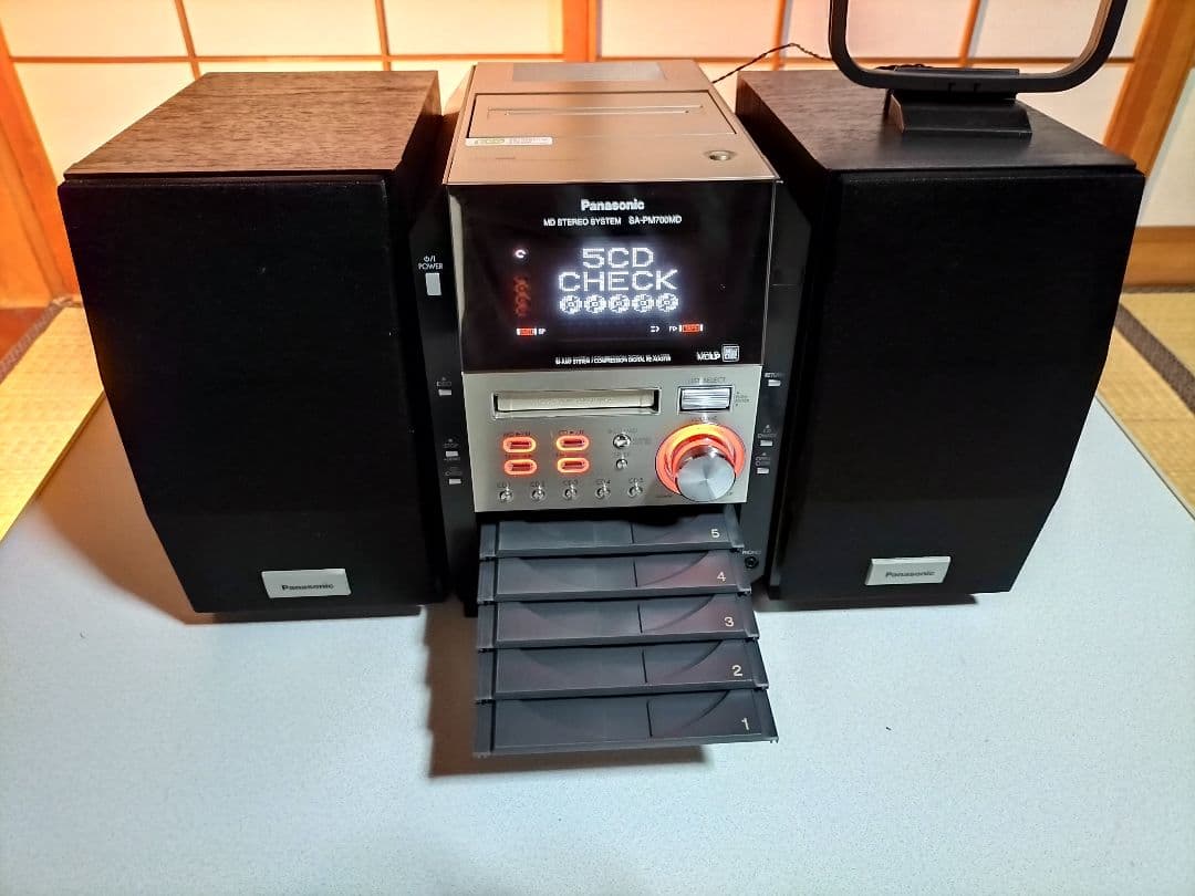 panasonicミニコンポ SA-PM700MD リモコン取扱い説明書付き