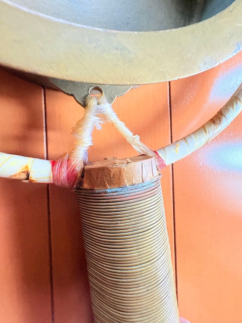 阿波踊り　鉦カネ 鳴物 鉦 金具 木製柄持ち手　バチ付き