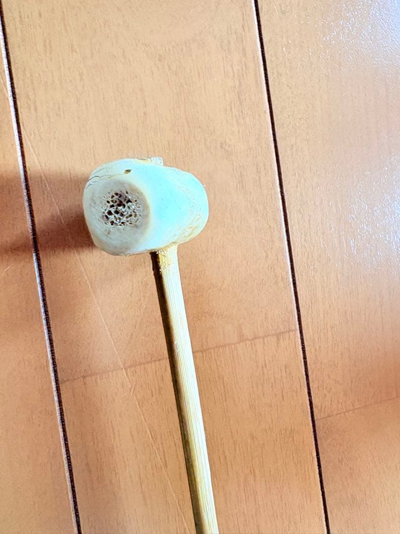 阿波踊り　鉦カネ 鳴物 鉦 金具 木製柄持ち手　バチ付き