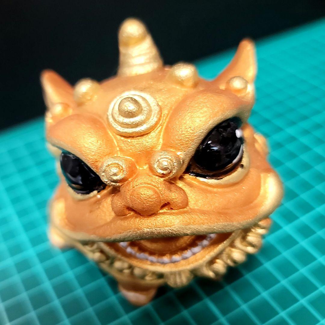 339最強の神様 黄金のシーサー 大きな運とツキを呼び寄せる。魔除け邪気祓い。