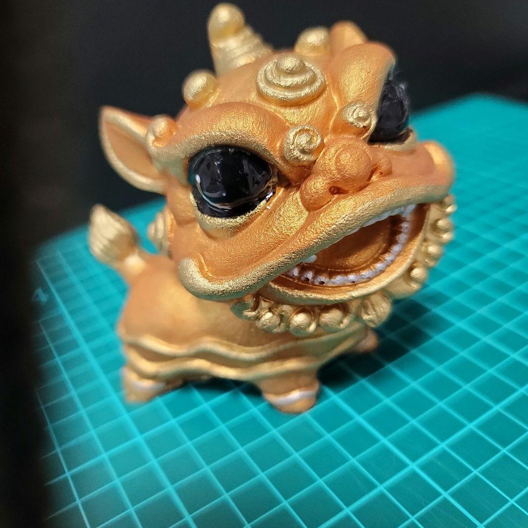 339最強の神様 黄金のシーサー 大きな運とツキを呼び寄せる。魔除け邪気祓い。