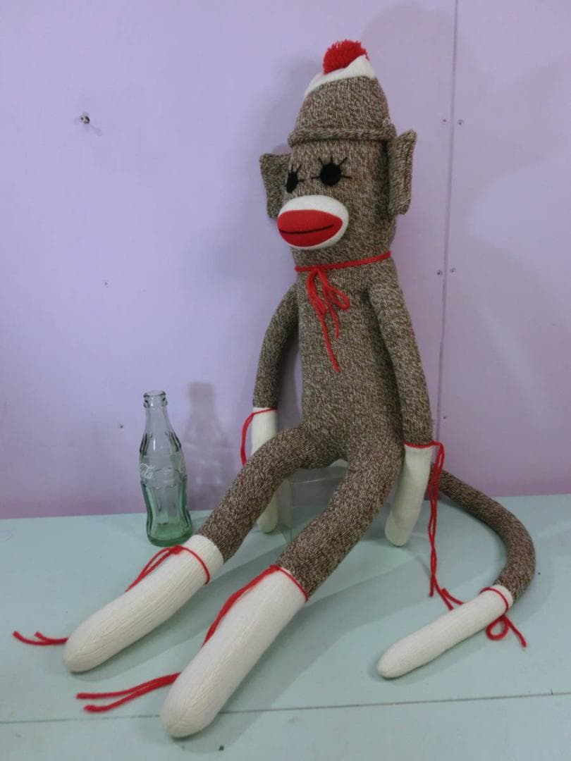 ソックモンキー ビンテージ ぬいぐるみ 人形 BIG85cm ♯9