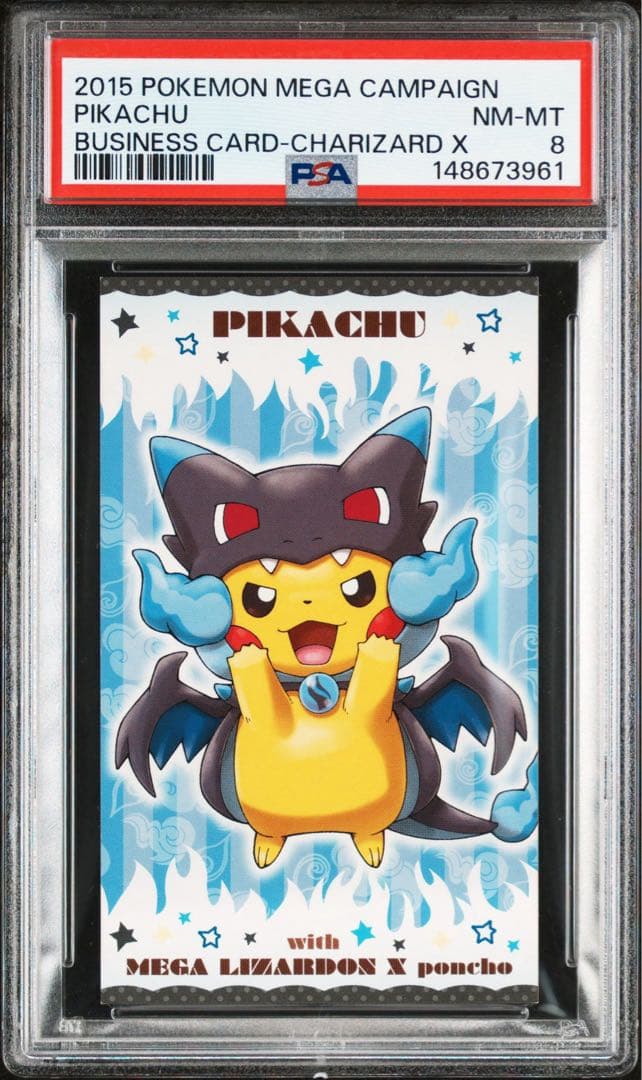 ポンチョを着たピカチュウ リザードン 名刺カード