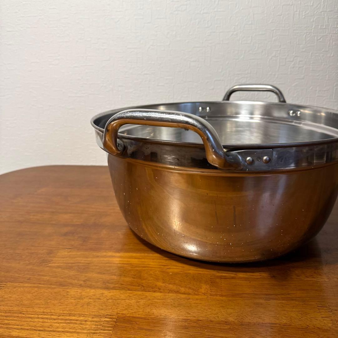 直径39cm 業務用 厨房 両手鍋 ステンレス製