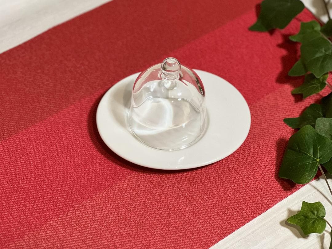 【中古品】 ビレロイアンドボッホ プレート ＆ ガラスドーム 4点セット