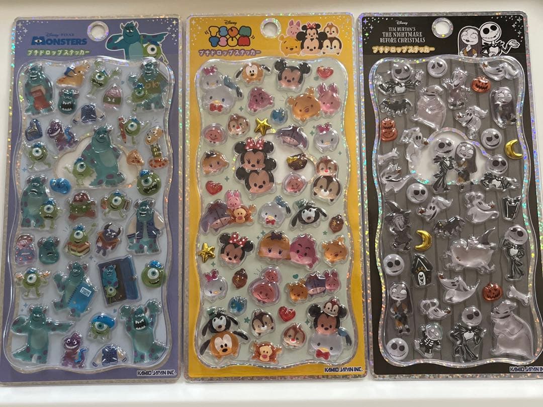 【正規品】ディズニープチドロップステッカー　9点セット