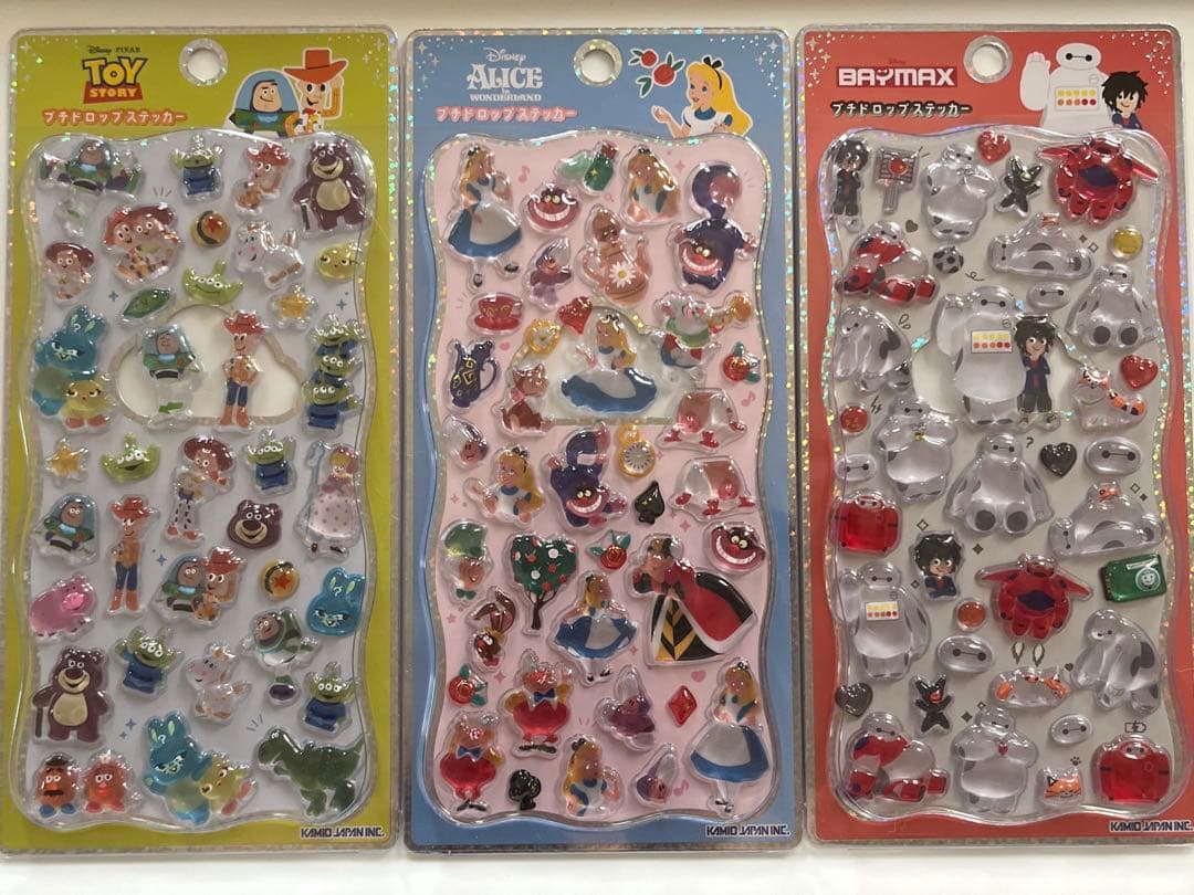 【正規品】ディズニープチドロップステッカー　9点セット