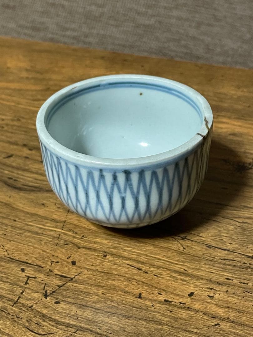 古伊万里 網目肉厚ころ茶碗