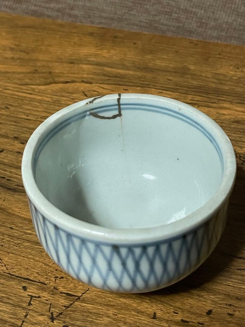 古伊万里 網目肉厚ころ茶碗