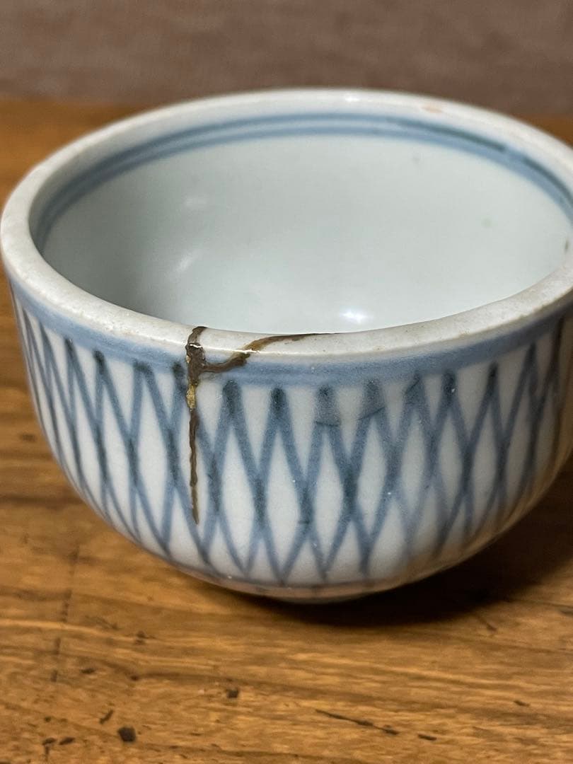 古伊万里 網目肉厚ころ茶碗