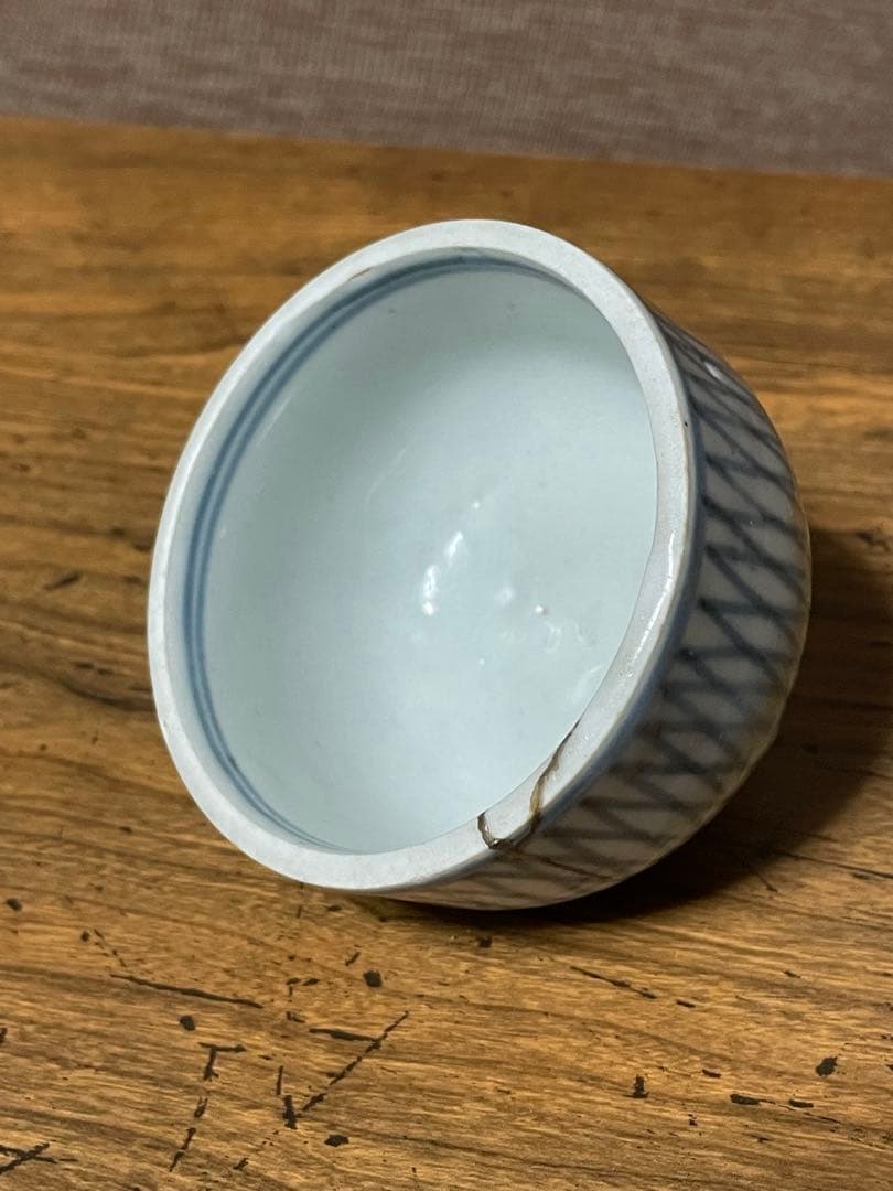 古伊万里 網目肉厚ころ茶碗