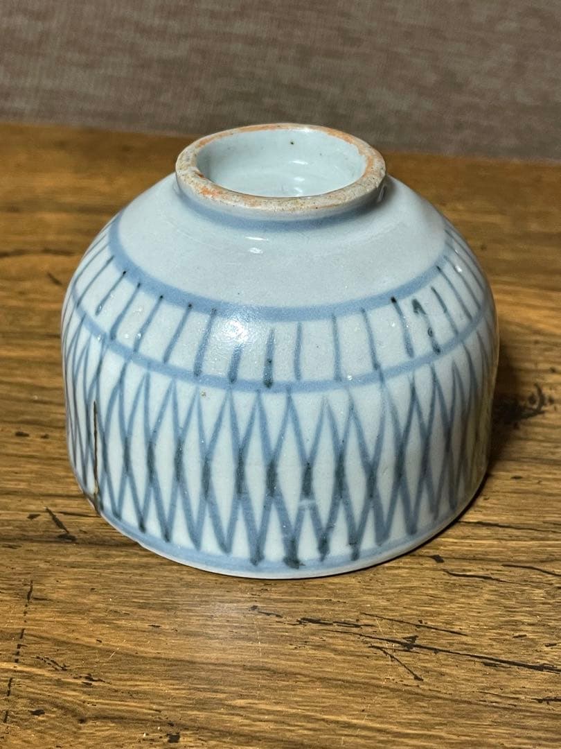 古伊万里 網目肉厚ころ茶碗