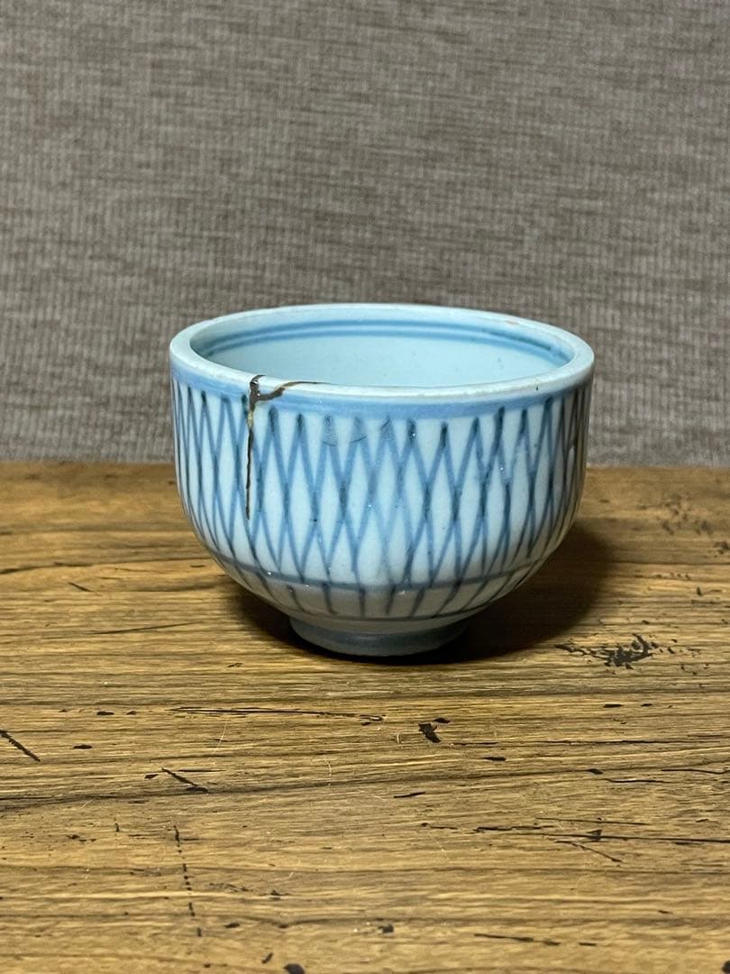 古伊万里 網目肉厚ころ茶碗