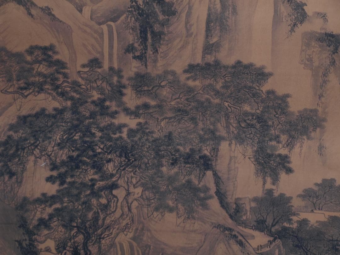 骨董市仕入れ品　中国明時代の肉筆掛軸　 激安骨董品 DE772A7-3