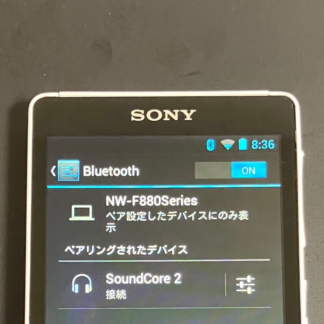 【超美品】SONY ウォークマン　NW-F885 16GB しろ　5448