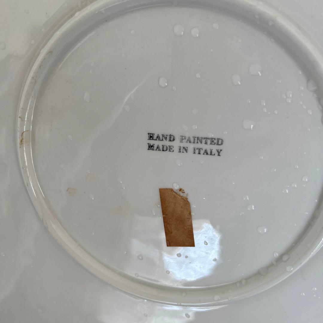 あずきまめ イタリー製　アンティーク　大皿　シーフードが素敵です