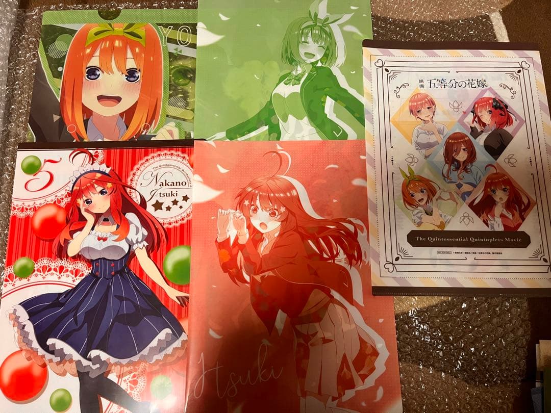 五等分の花嫁 一花二乃三玖四葉五月 カード 缶バッジ アクリルボード 計175点