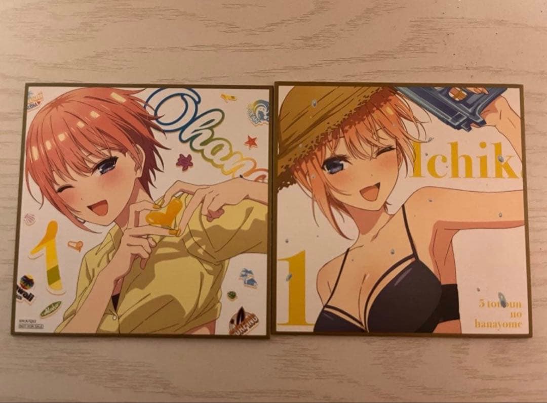 五等分の花嫁 一花二乃三玖四葉五月 カード 缶バッジ アクリルボード 計175点