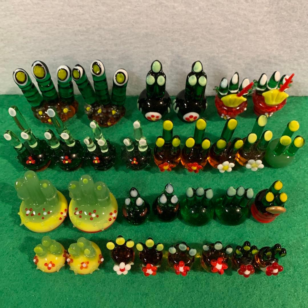 門松　ガラス細工　ミニチュア