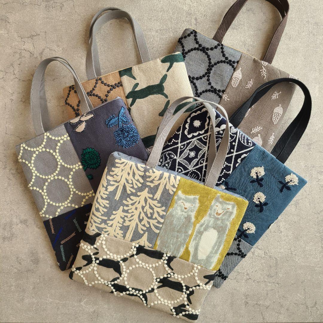 ミナペルホネン　ハンドメイドバッグ・6