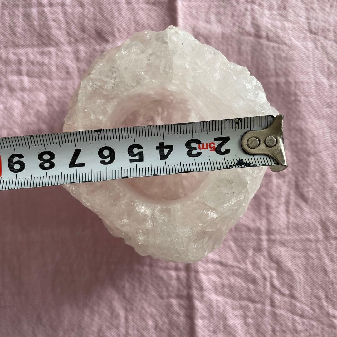 お値下げ最終▪︎希少▪︎水晶▪︎キャンドルホルダー▪︎一点もの▪︎未使用保管品
